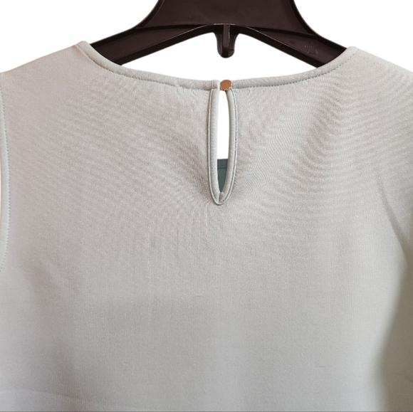 Calvin Klein Peplum Blue Sleeveless Blouse - Picture 6 of 9